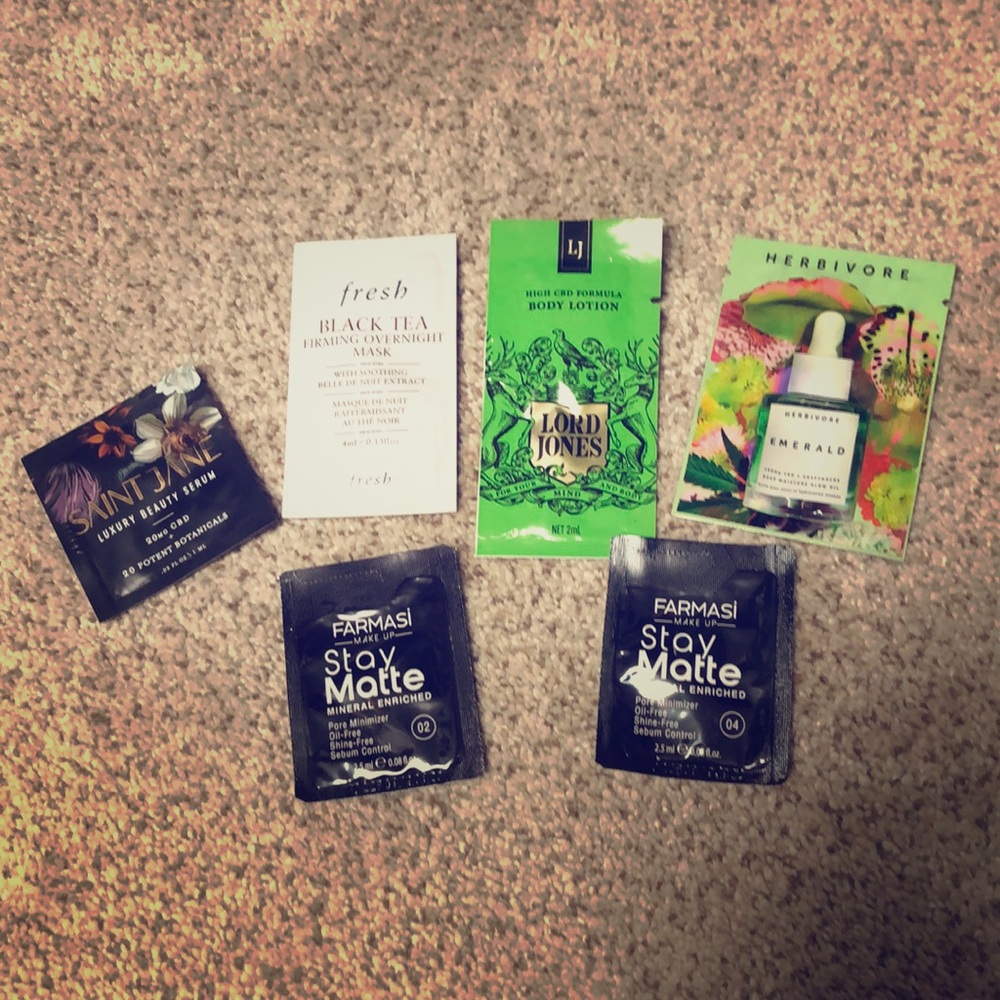 Sephora and Farmasi samples